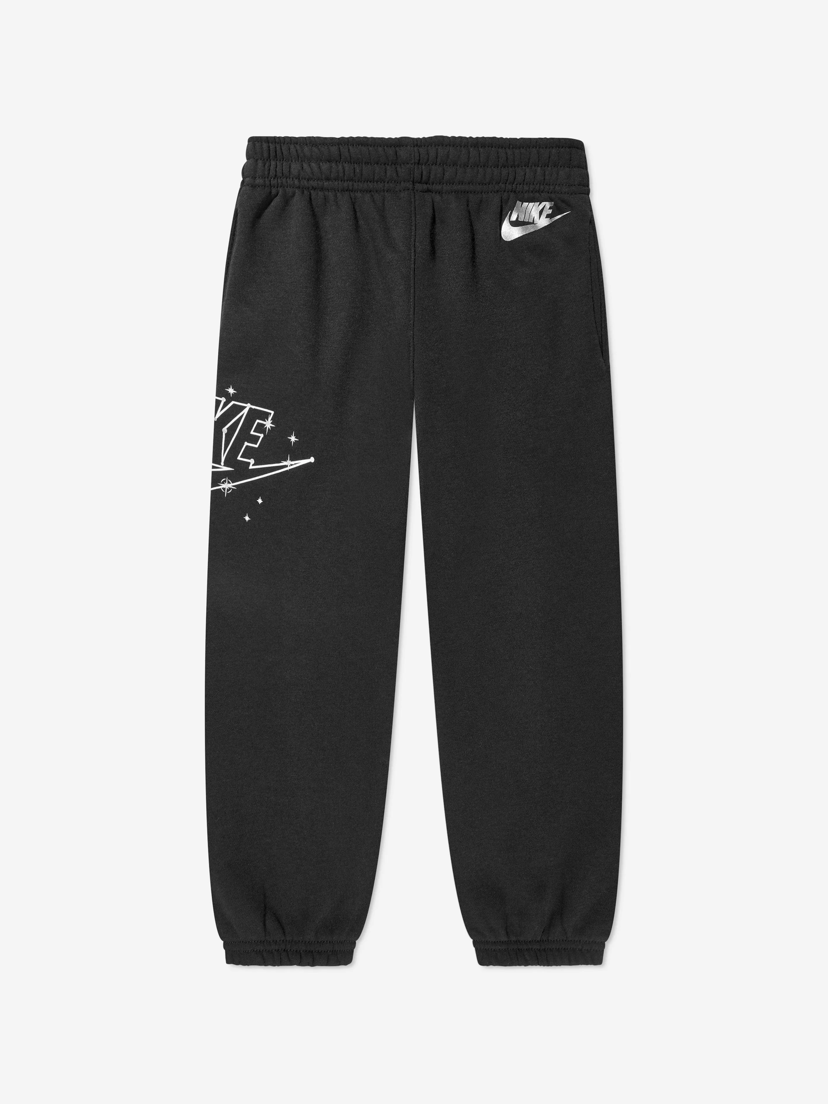 Nike Boys NSW Shine Joggers in Black