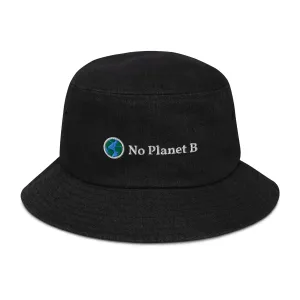 No Planet B Denim Bucket Hat