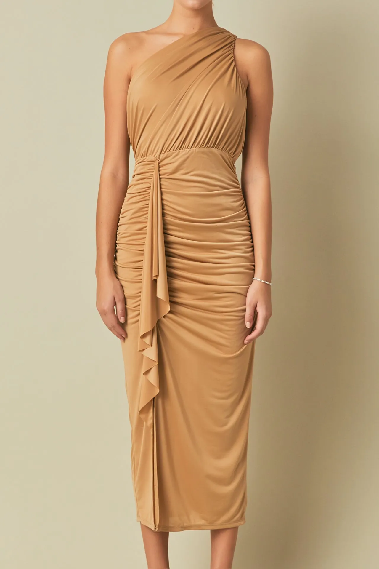 One Shoulder Maxi Dress