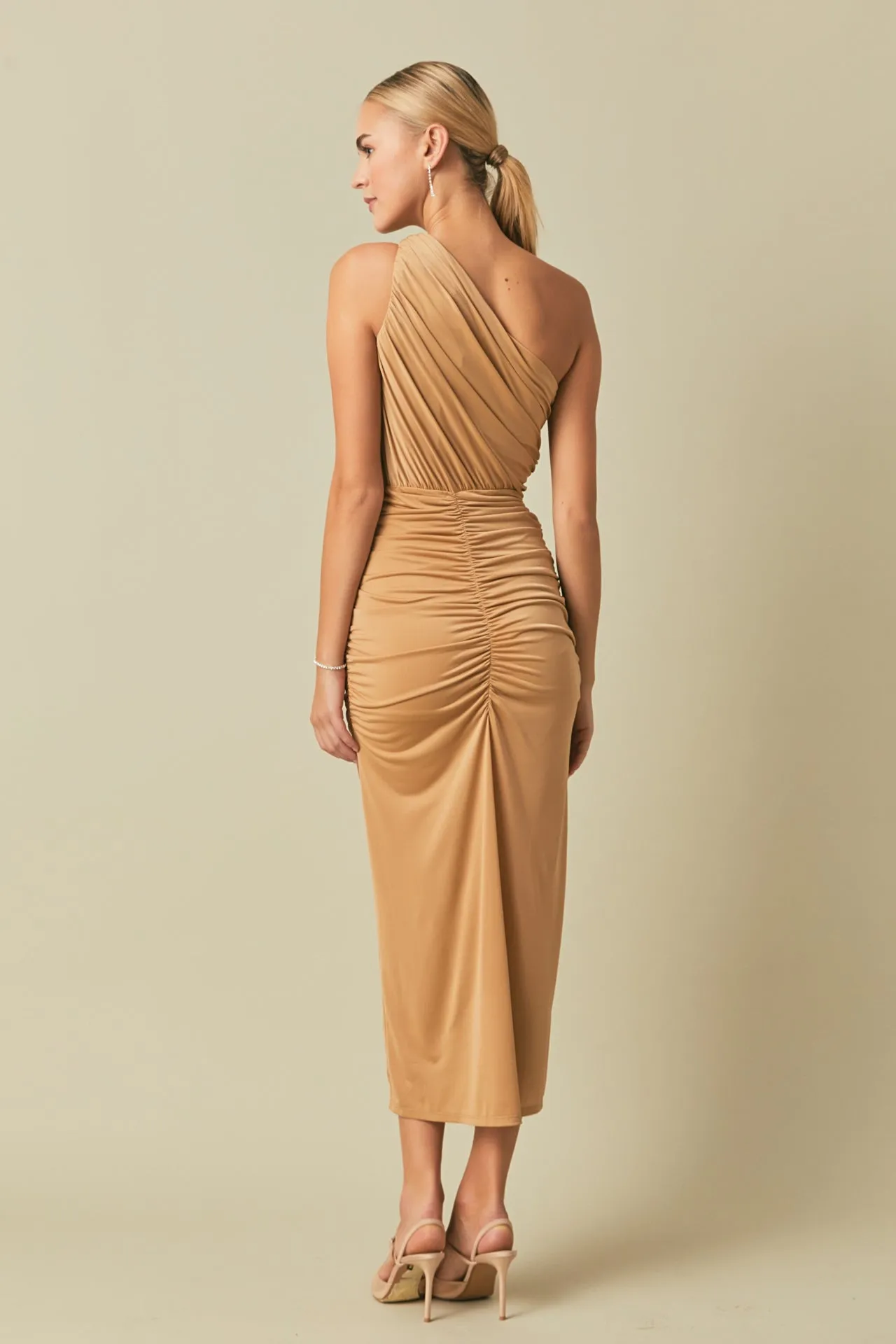 One Shoulder Maxi Dress