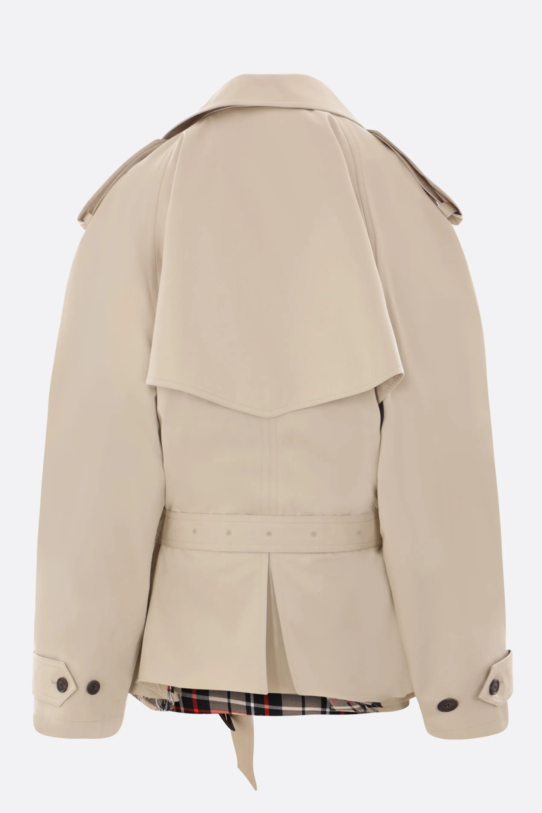 Oversized Belted Twill Trench