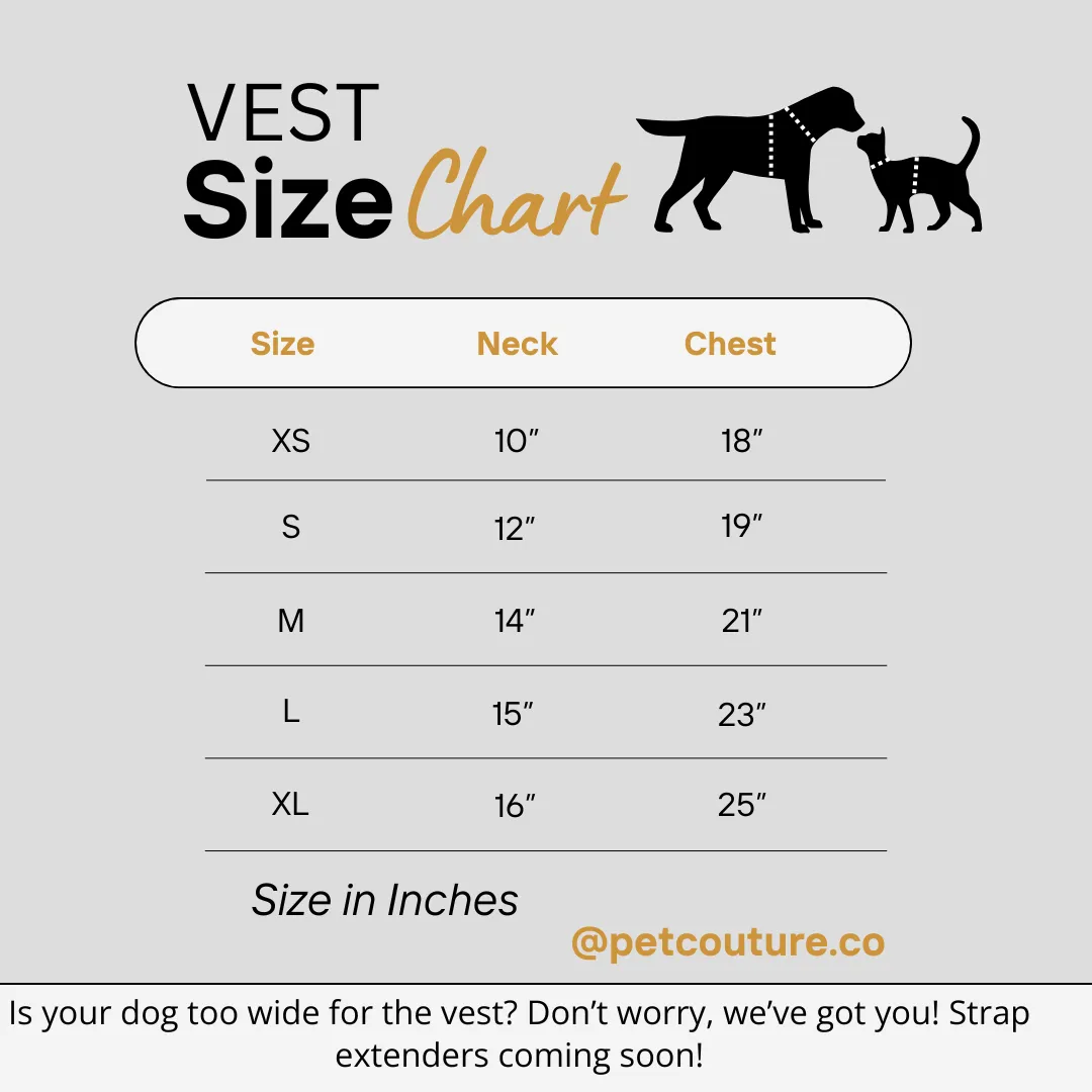 Pet Vest - Sandra/Light Gray