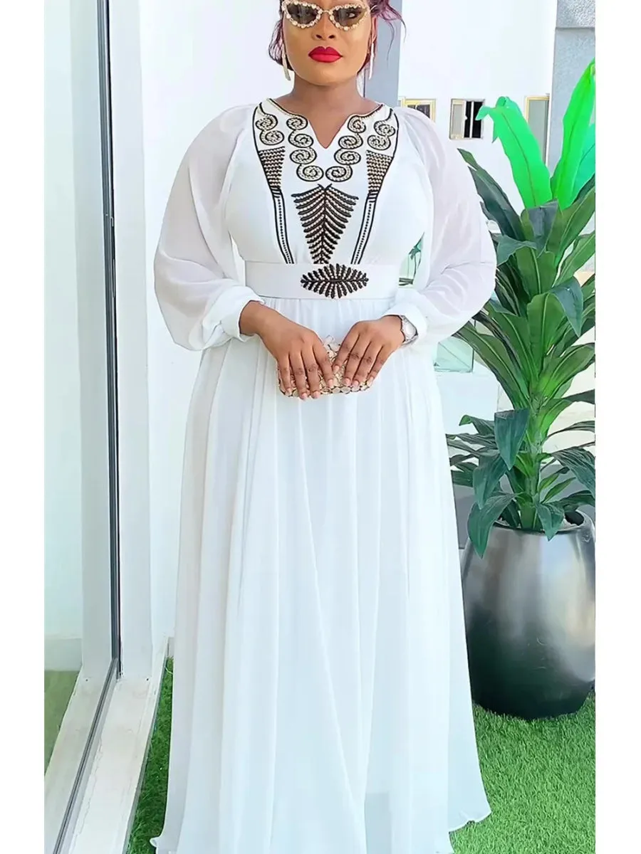 Plus Size African Maxi Dresses for Women: Elegant Evening Party Long Dress, Kaftan & Muslim Chiffon Fashion