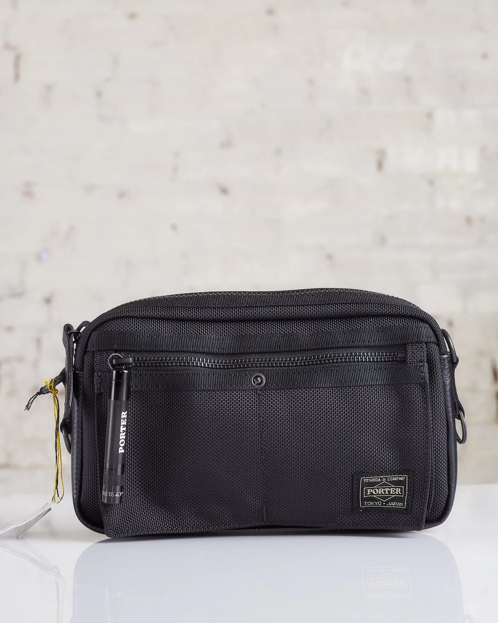 Porter Heat Shoulder Bag Black