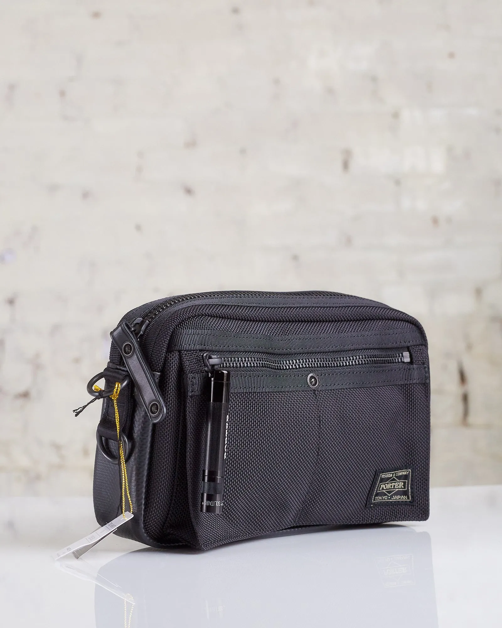 Porter Heat Shoulder Bag Black