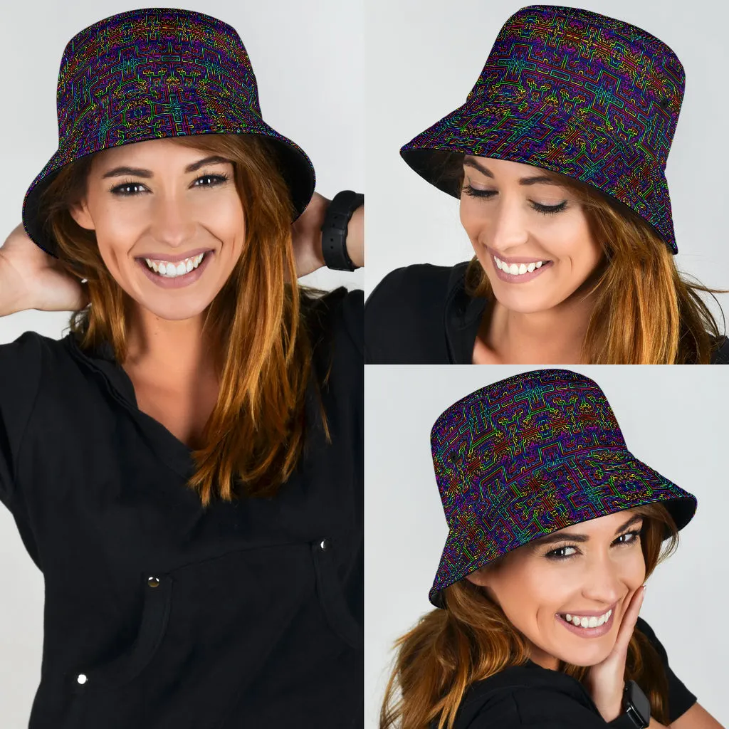 Prismatic Overlay Bucket Hat