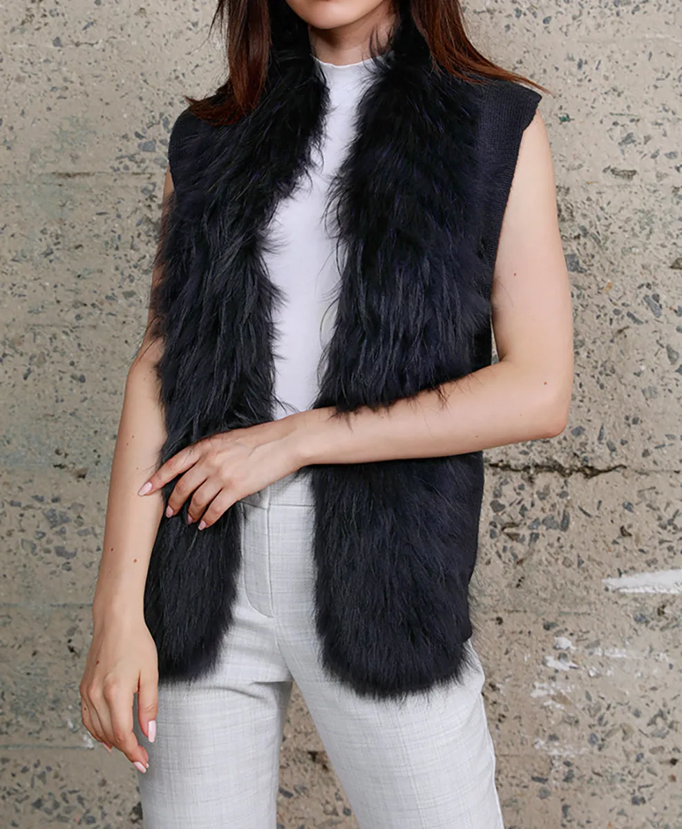 Raccoon Trim Vest