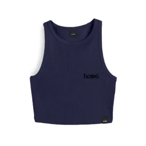 Racer Vest Top- Navy Blue