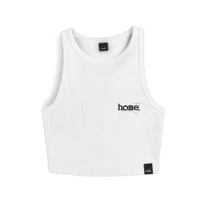 Racer Vest Top- White