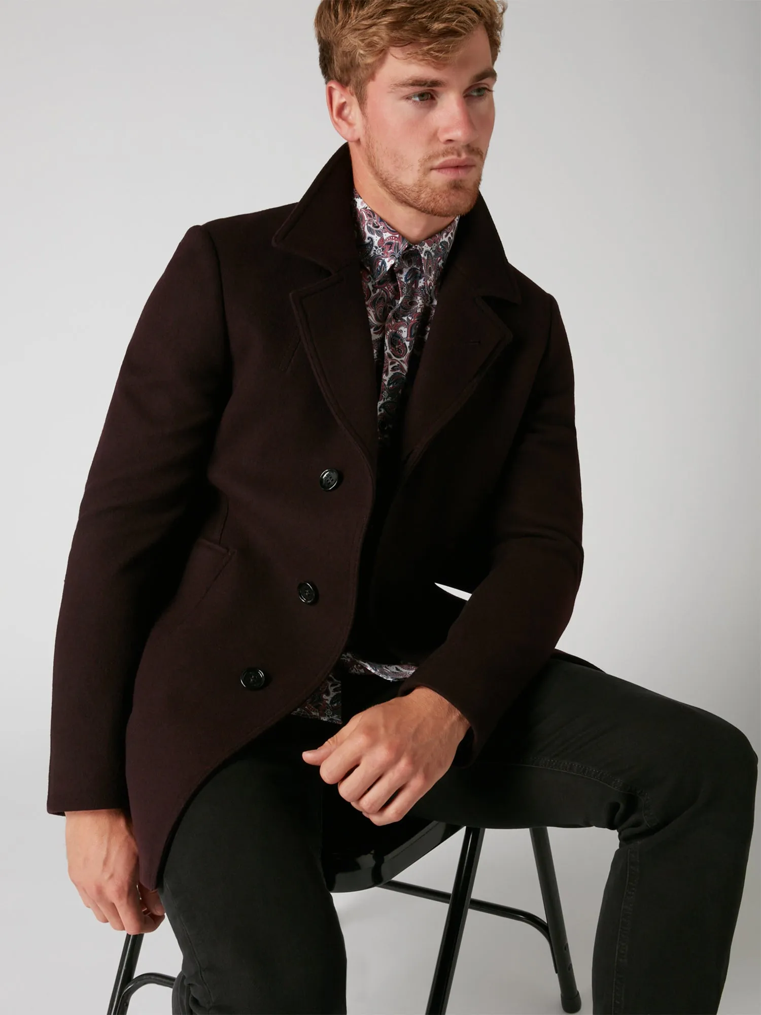 Remus - Burgundy Lohman Coat