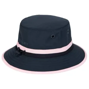 Ribbon Bucket Hat Navy/Pink Stripe - AW24