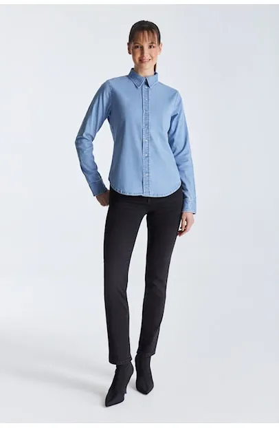 Scarlett Denim Shirt - Light Blue