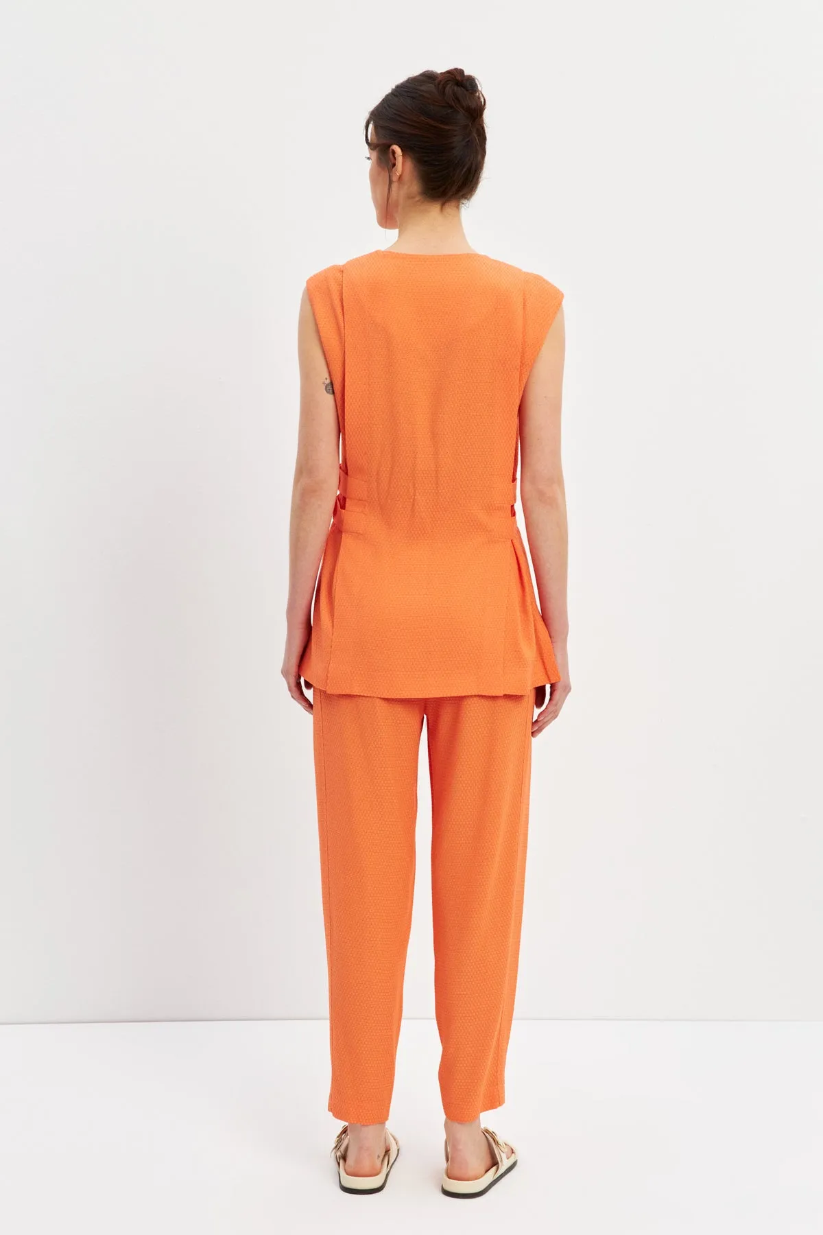 Setre Vest And Pants Suits Orange