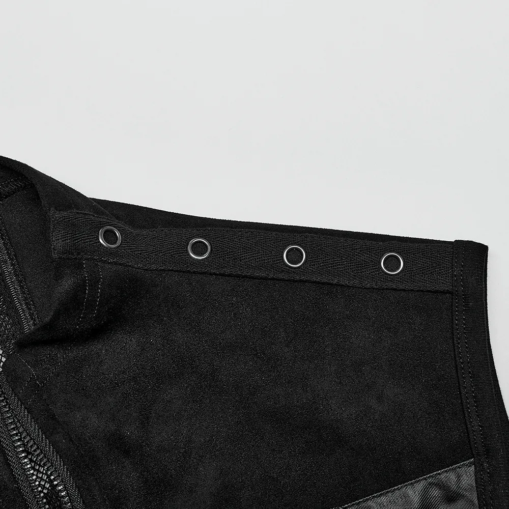 Sexy Stylish Edgy Buckled Suede Punk Vest for Men