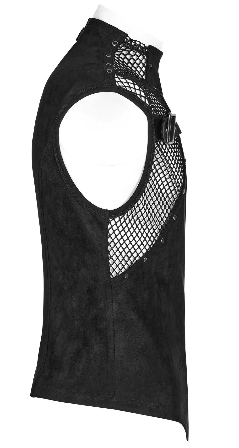 Sexy Stylish Edgy Buckled Suede Punk Vest for Men