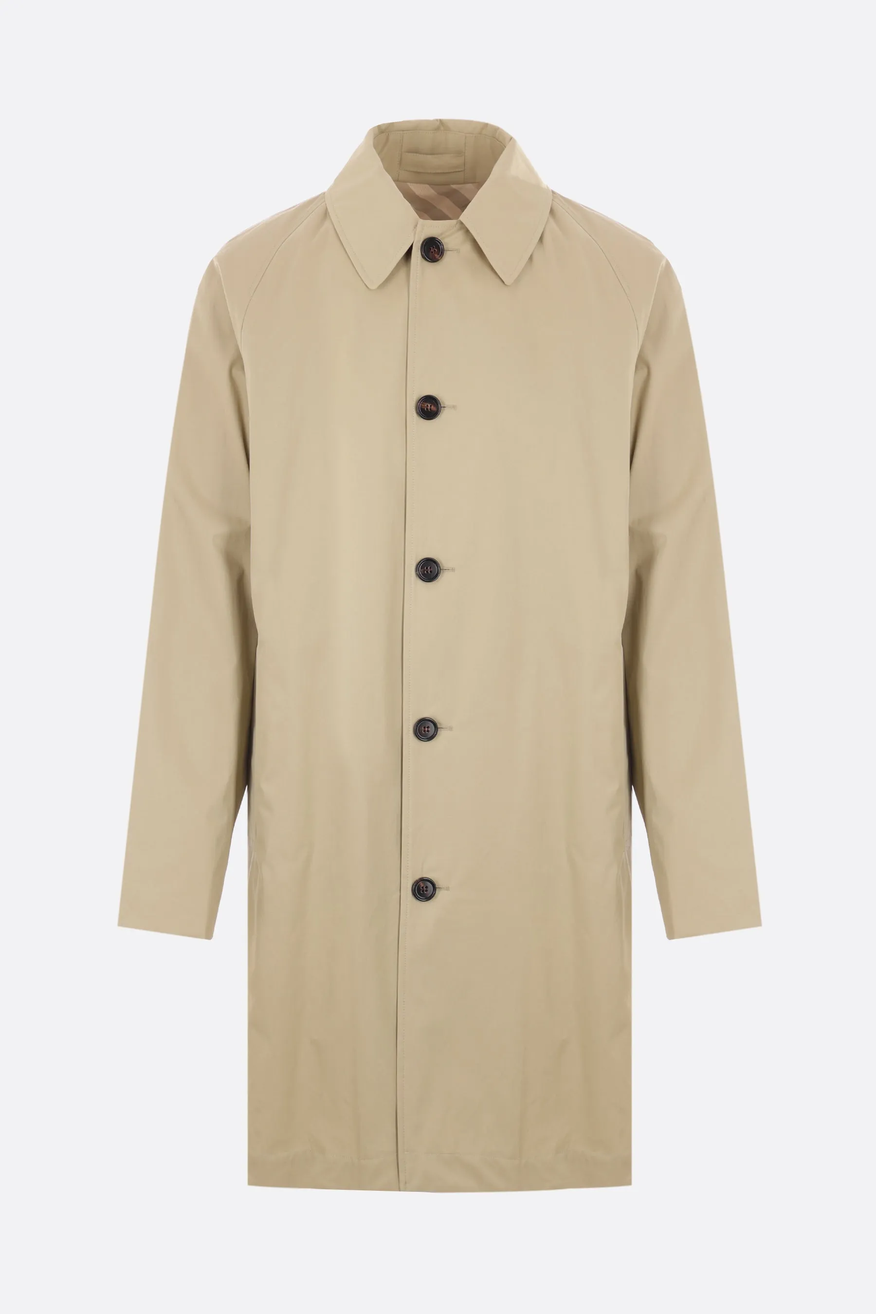 Single-breasted Gabardine Overcoat