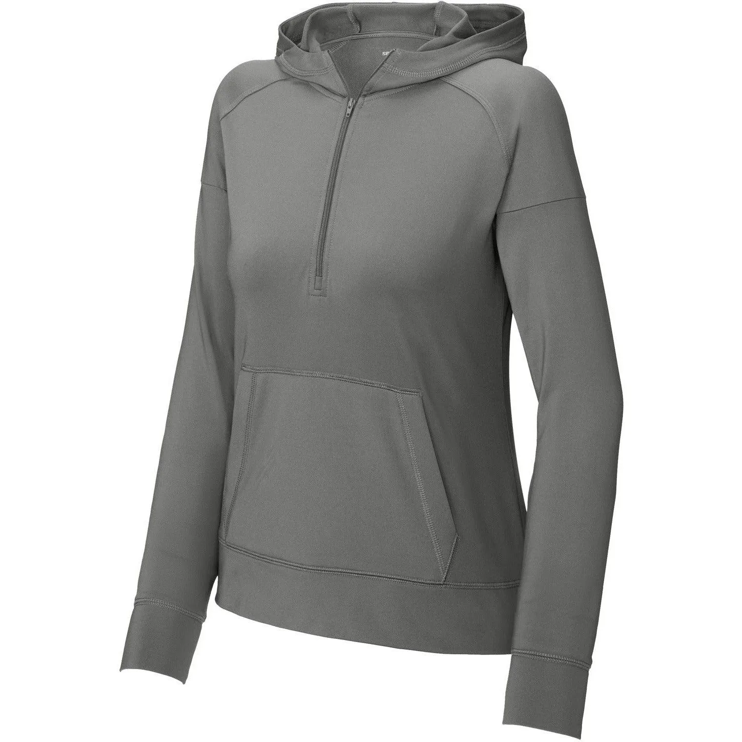 Sport-Tek Ladies Sport-Wick Stretch 1/2-Zip Hoodie