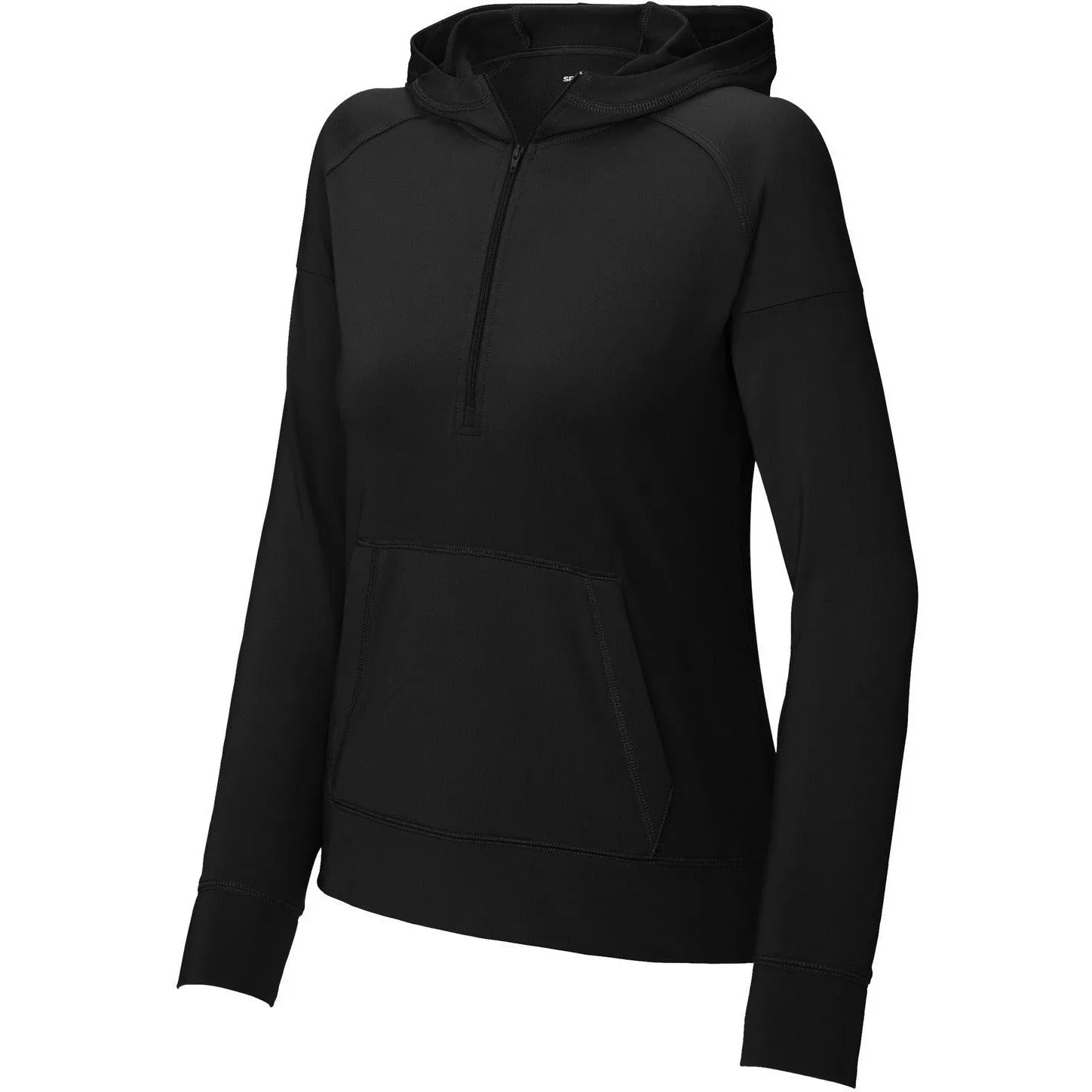 Sport-Tek Ladies Sport-Wick Stretch 1/2-Zip Hoodie