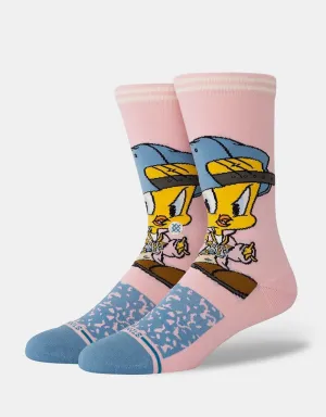 Stance x Looney Tunes Tweety Crew Socks - Pink