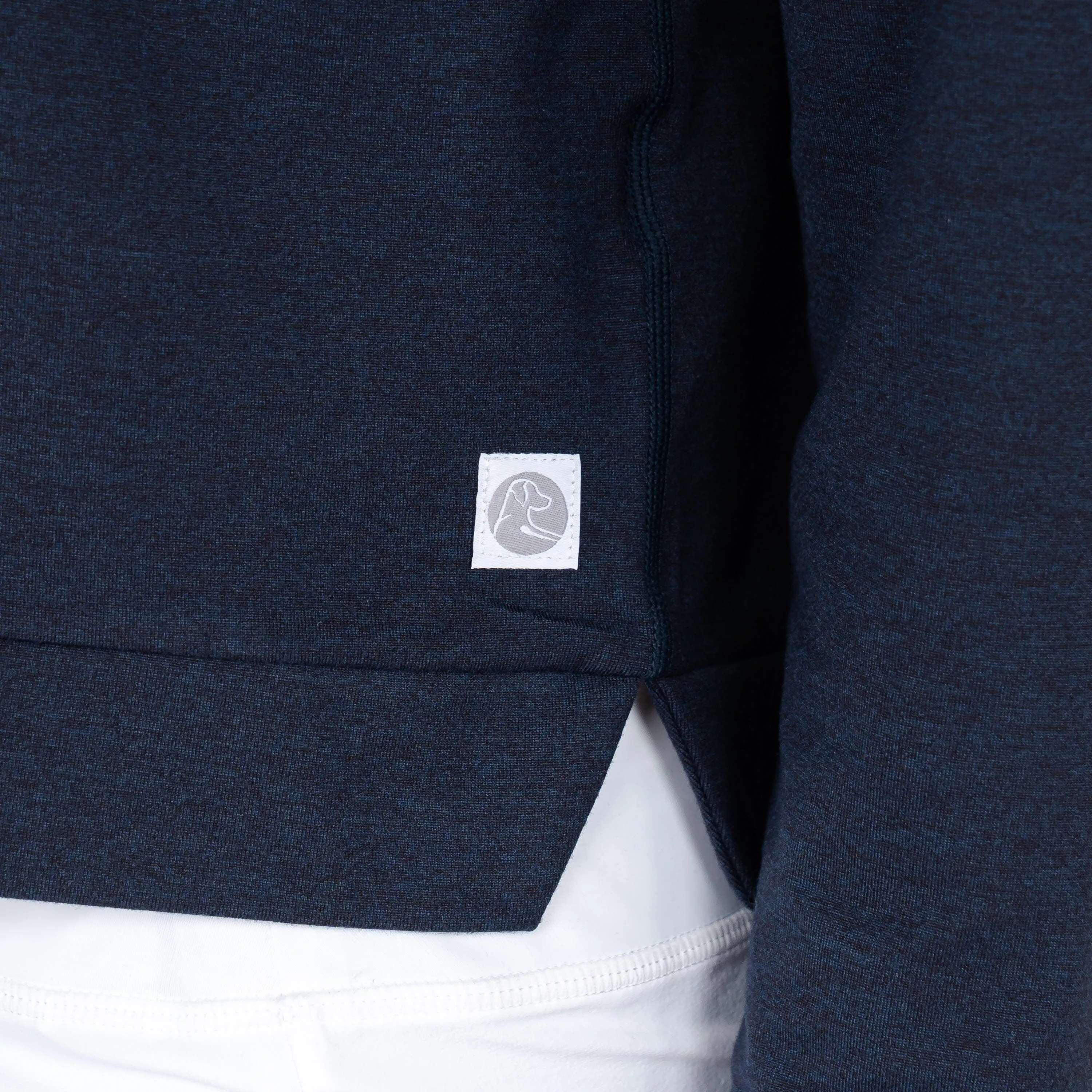 Tempo Performance Hoodie | Heather - Fleet Navy/Nightshade