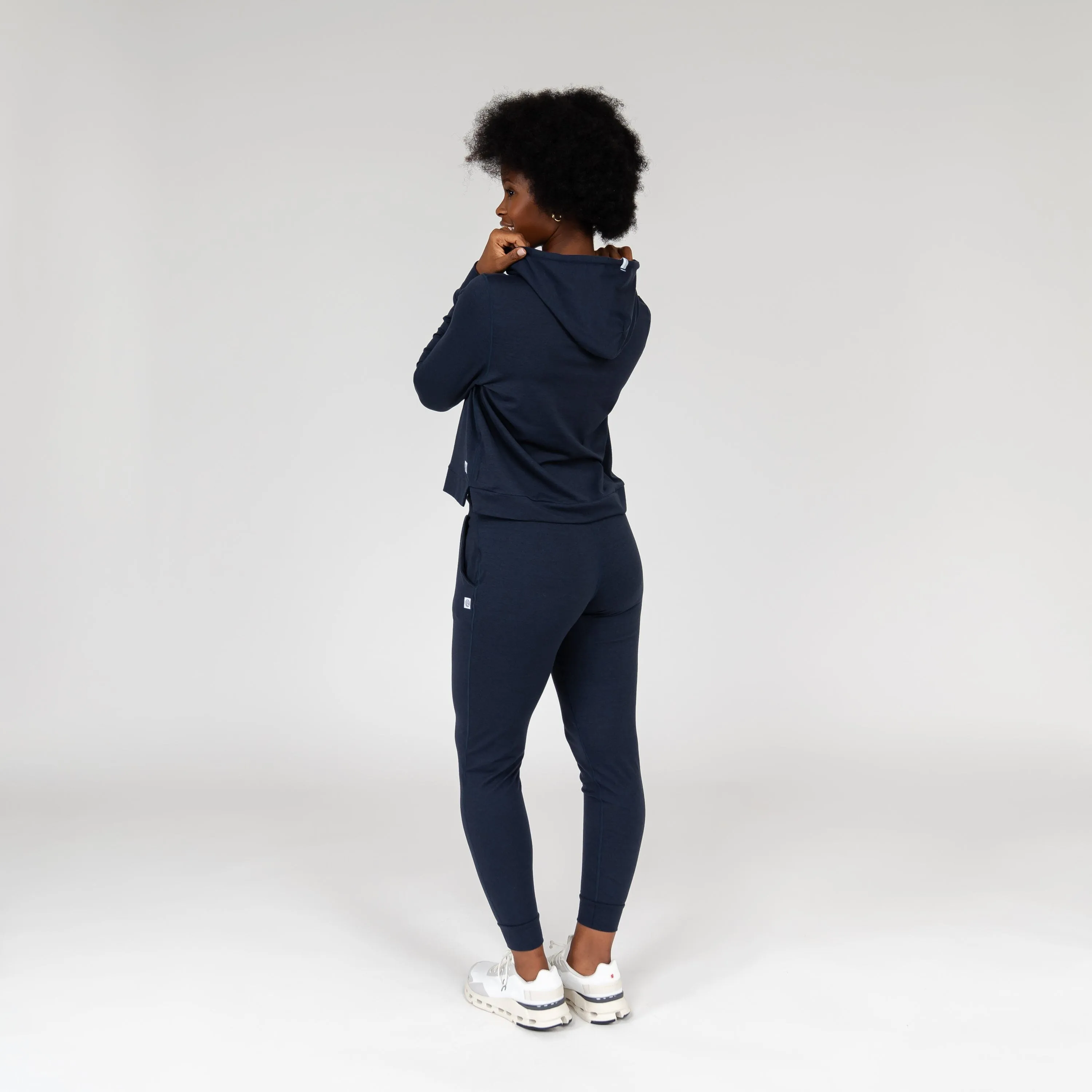 Tempo Performance Hoodie | Heather - Fleet Navy/Nightshade