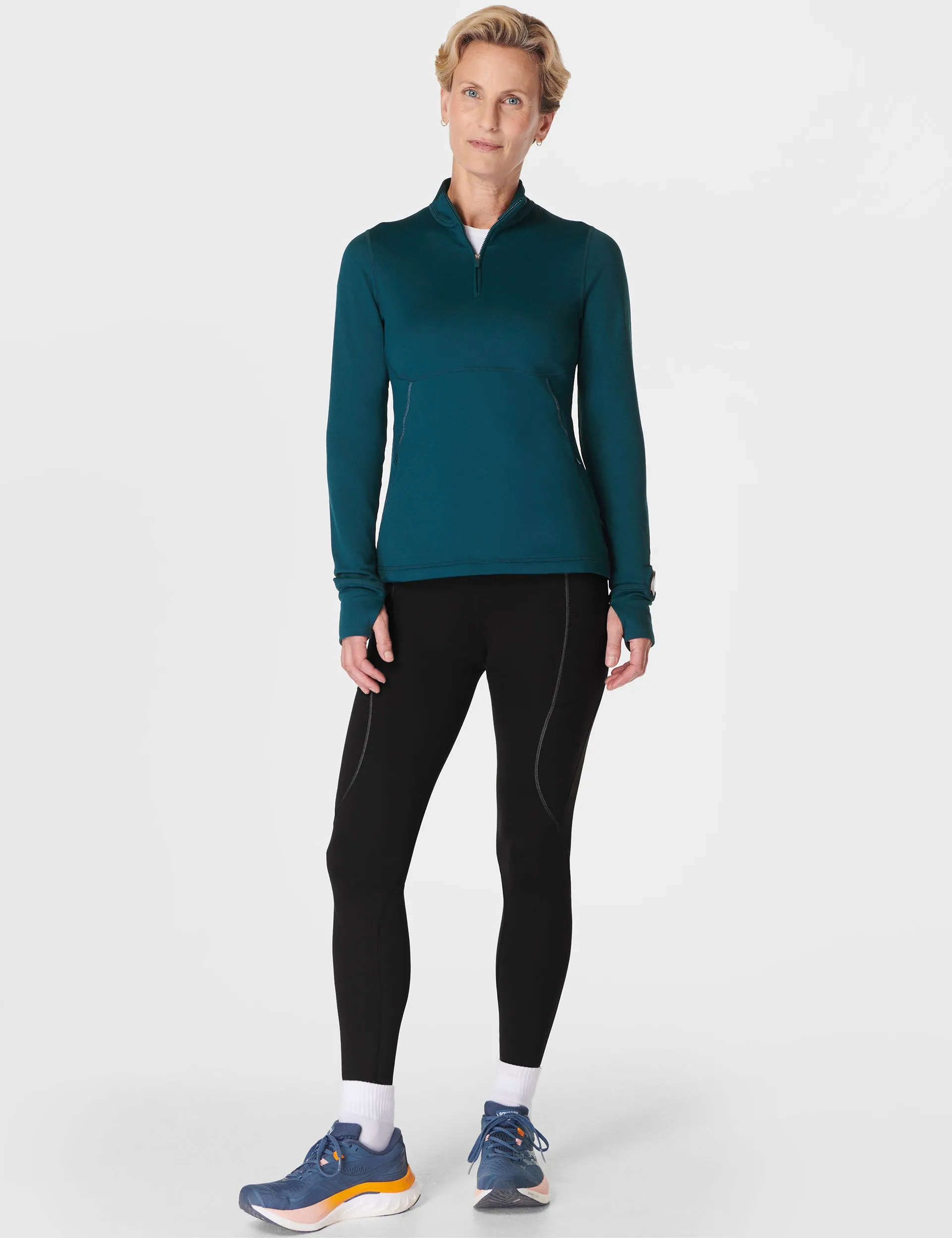 Therma Boost Running Half Zip - Deep Green