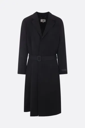 Two-Tone Gabardine Trench Coat