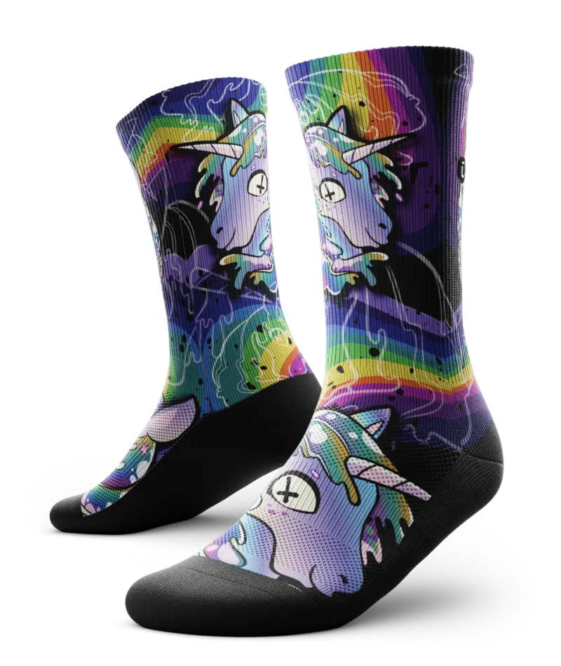 Unicorn Trip Crew Socks