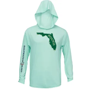 USF Green and Gold Long Sleeve UPF 50  Dry-Fit Hoodie