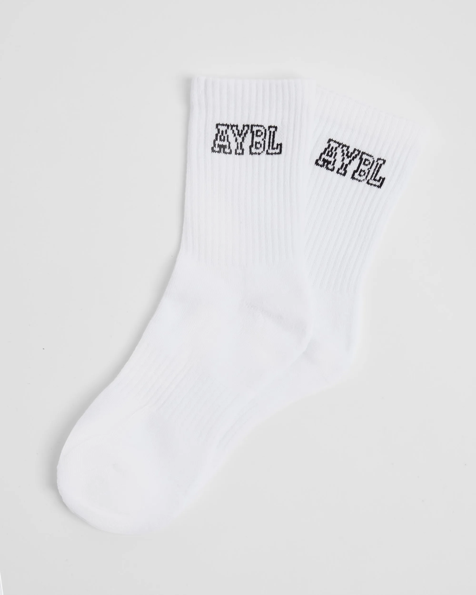 Varsity Crew Socks - White