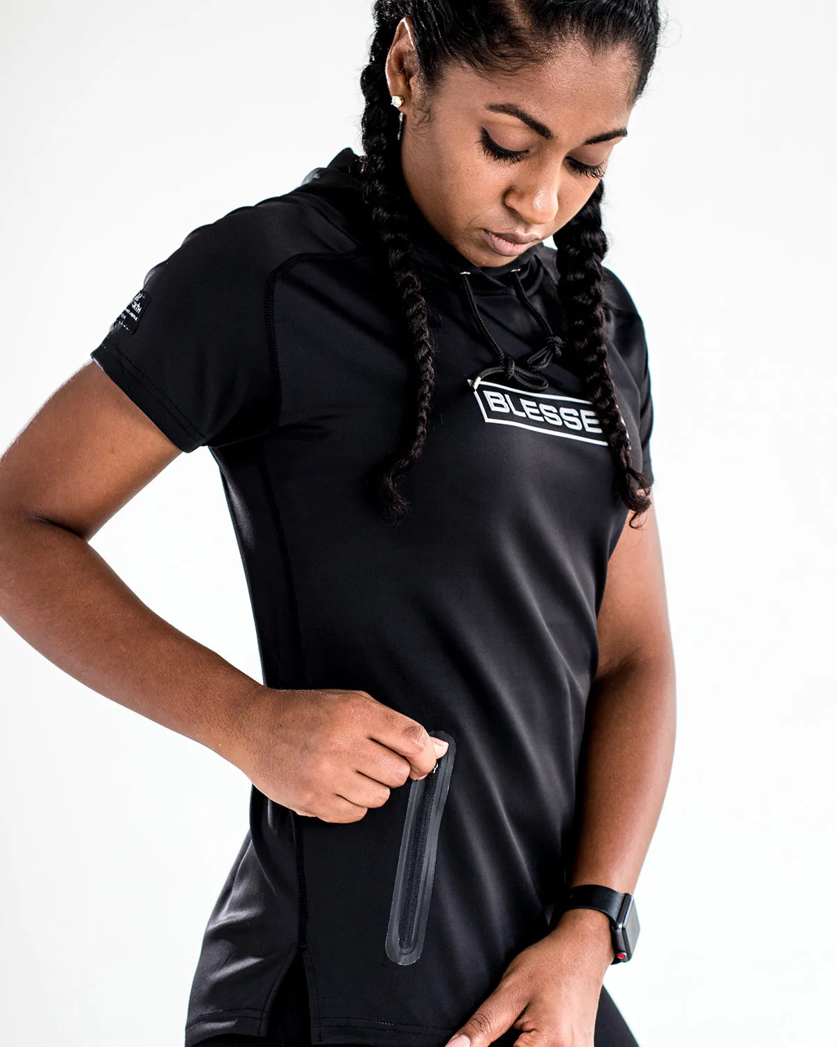 Women's Blessed Performance Tech Short Sleeve Hoodie