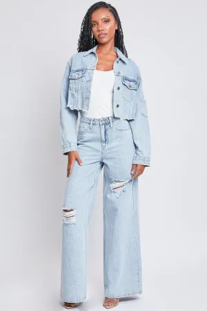 Women's Cropped Denim Jacket