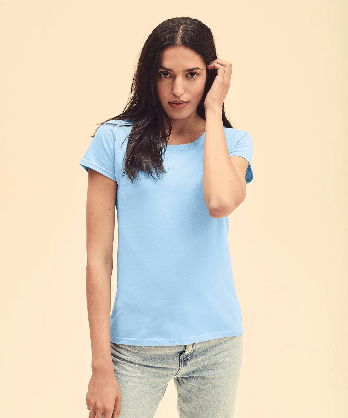 Womens valueweight T | Azure Blue